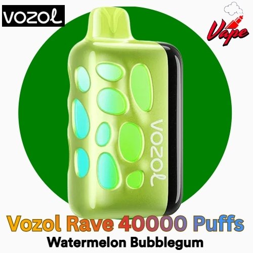 Vozol Rave 40000 Puffs Watermelon Bubblegum