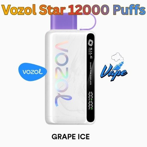 Vozol Star 12000 Puffs Grape Ice