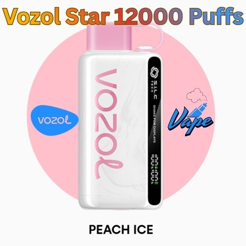 Vozol Star 12000 Puffs Peach Ice