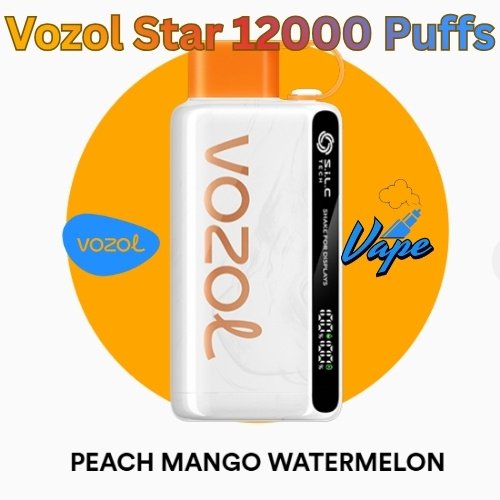 Vozol Star 12000 Puffs Peach Mango Watermelon