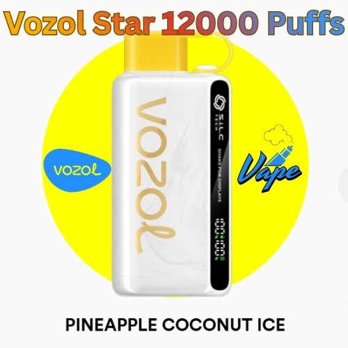 Vozol Star 12000 Puffs Pineapple Coconut Ice