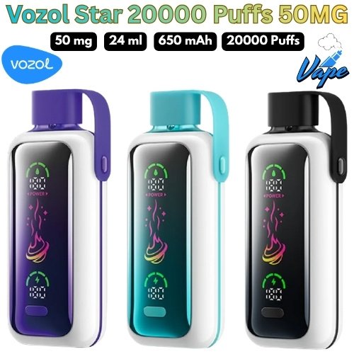 Vozol Star 20000 Puffs 50MG in Dubai