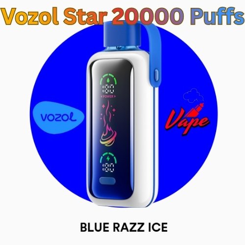 Vozol Star 20000 Puffs Blue Razz Ice