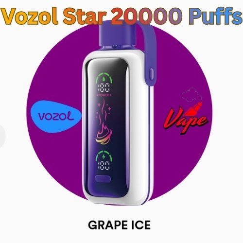 Vozol Star 20000 Puffs Grape Ice