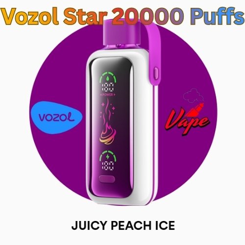 Vozol Star 20000 Puffs Juicy Peach Ice