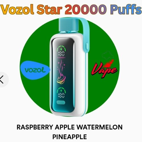Vozol Star 20000 Puffs Raspberry Apple Watermelon Pineapple