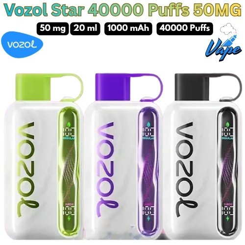 Vozol Star 40000 Puffs 50MG All Flavors in Dubai