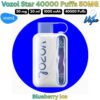 Vozol Star 40000 Puffs 50MG Blueberry Ice in Sharjah