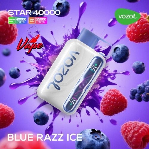 Vozol Star 40000 Puffs Blue Razz Ice