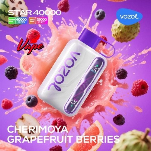 Vozol Star 40000 Puffs Cheremoya Grapefruit Berries