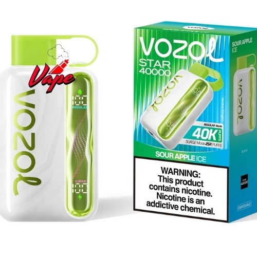 Vozol Star 40000 Puffs Sour Apple Ice