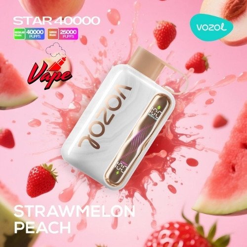 Vozol Star 40000 Puffs Strawmelon Peach