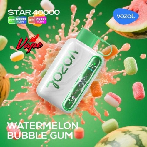 Vozol Star 40000 Puffs Watermelon Bubble Gum