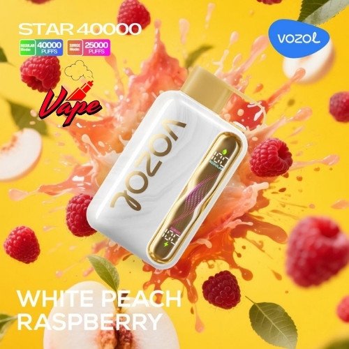 Vozol Star 40000 Puffs White Peach Raspberry