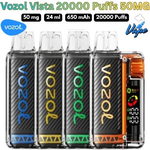Vozol Vista 20000 Puffs 50MG All Flavors in Dubai
