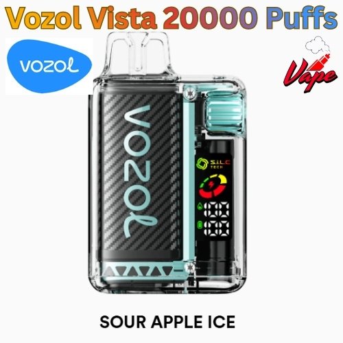 Vozol Vista 20000 Puffs Sour Apple Ice