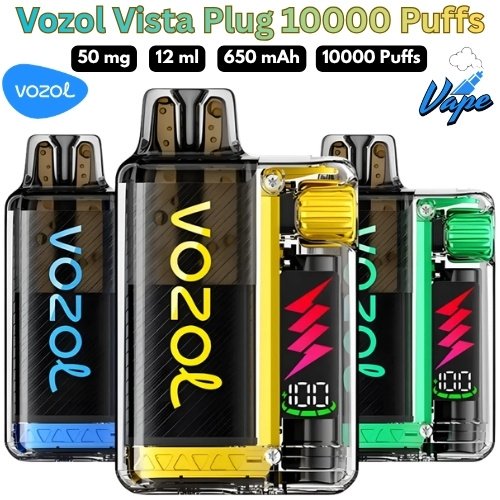 Vozol Vista Plug 10000 Puffs 50MG All Flavors in Dubai