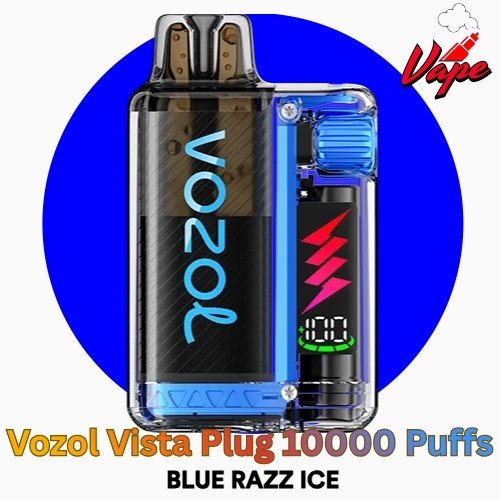 Vozol Vista Plug 10000 Puffs Blue Razz Ice