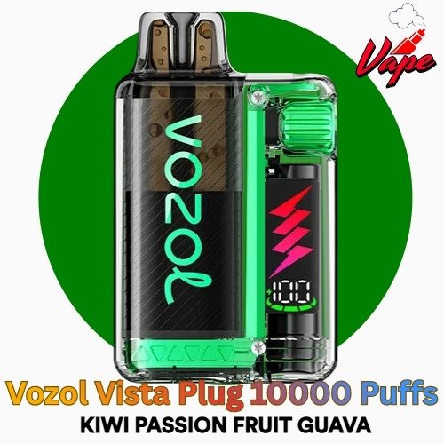 Vozol Vista Plug 10000 Puffs Kiwi Passion Fruit Guava