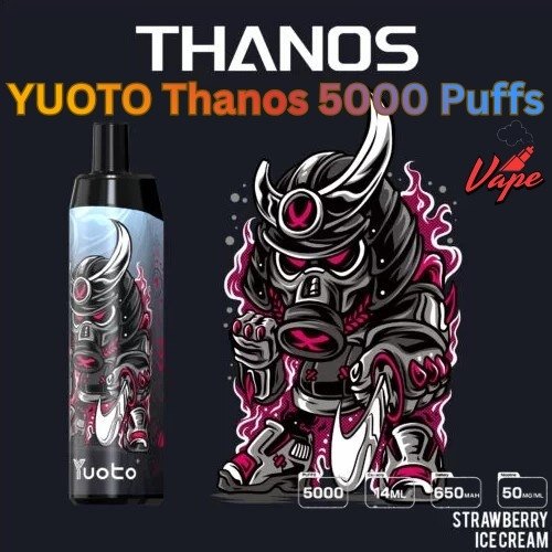 Yuoto Thanos 5000 Puffs Strawberry Ice Cream