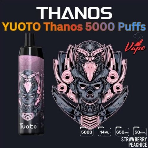 Yuoto Thanos 5000 Puffs Strawberry Peach Ice
