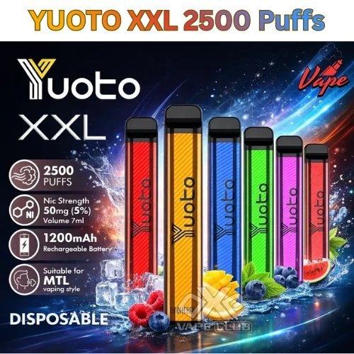 YUOTO XXL 2500 Puffs All Flavors