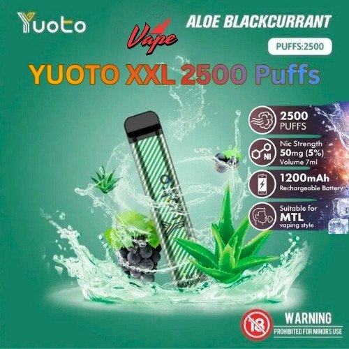 Yyoto XXL 2500 Puffs Aloe Blackcurrant