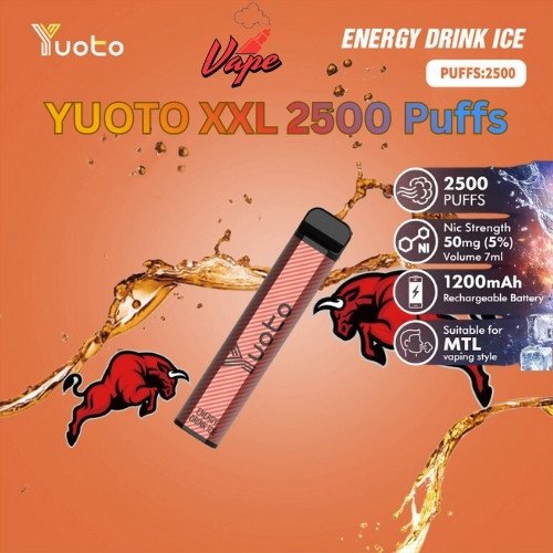 Yyoto XXL 2500 Puffs Energy Drink Ice