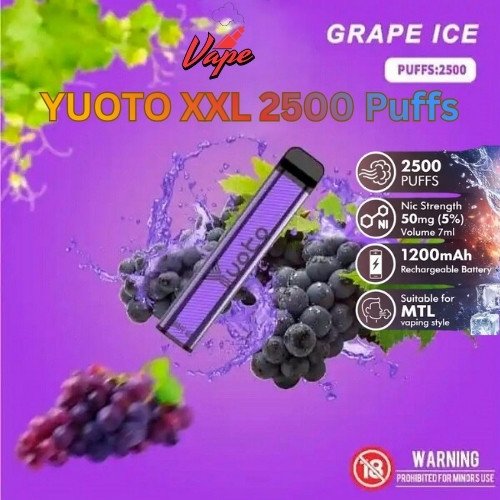 Yyoto XXL 2500 Puffs Grape Ice