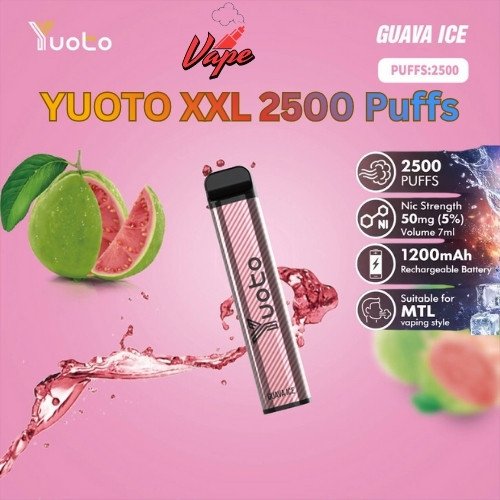 Yyoto XXL 2500 Puffs Guava Ice