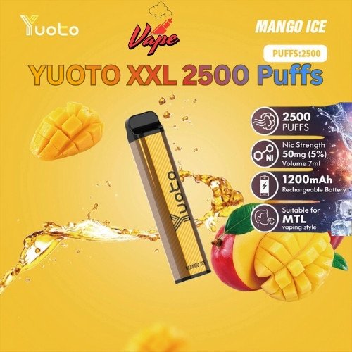 Yyoto XXL 2500 Puffs Mango Ice