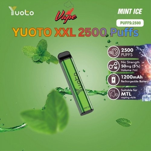 Yyoto XXL 2500 Puffs Mint Ice