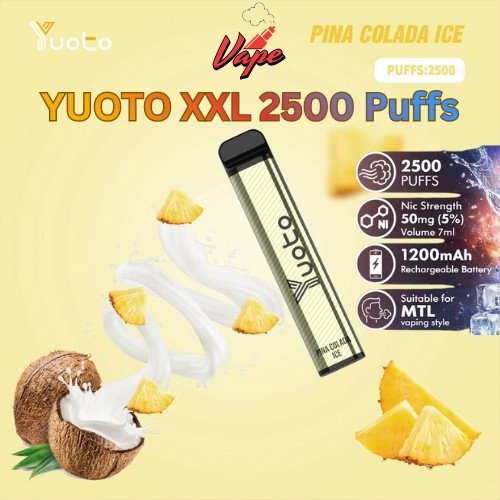 Yyoto XXL 2500 Puffs Pina Colada Ice