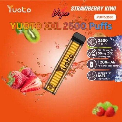 Yyoto XXL 2500 Puffs Strawberry Kiwi