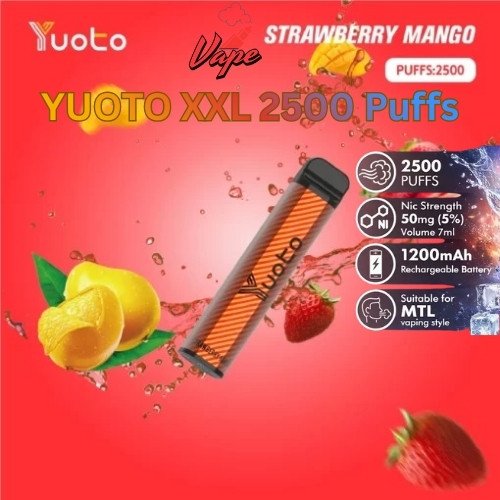 Yyoto XXL 2500 Puffs Strawberry Mango