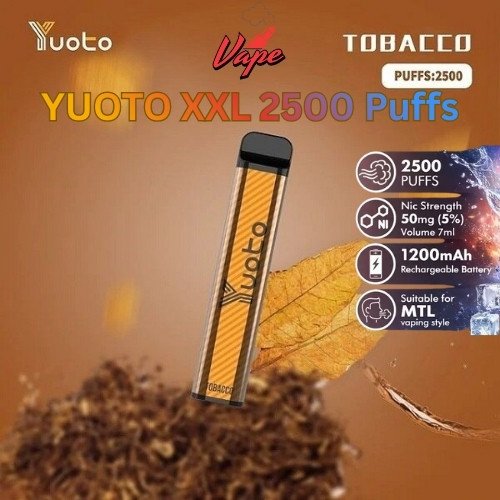 Yyoto XXL 2500 Puffs Tobacco