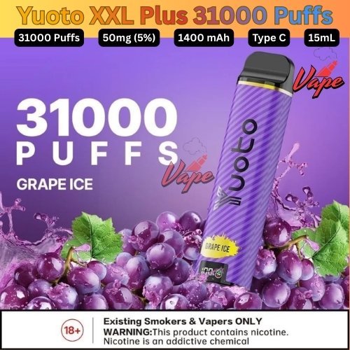 Yuoto XXL Plus 31000 Puffs 50MG Grape Ice