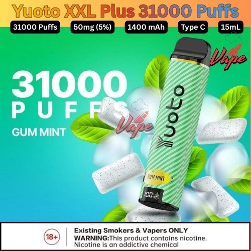 Yuoto XXL Plus 31000 Puffs 50MG Gum Mint
