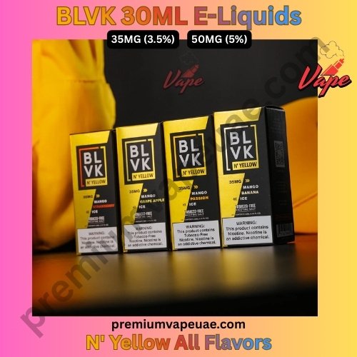 BLVK N' Yellow 30ML E-Liquids All Flavors 35MG And 50MG