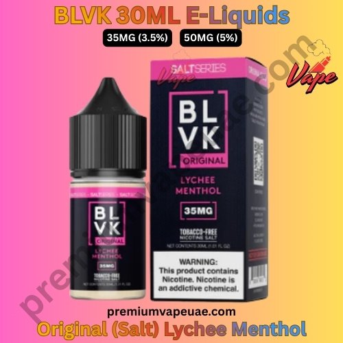 BLVK Original (Salt) 30ML E-Liquids Lychee Menthol 35MG And 50MG