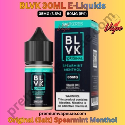 BLVK Original (Salt) 30ML E-Liquids Spearmint Menthol 35MG And 50MG