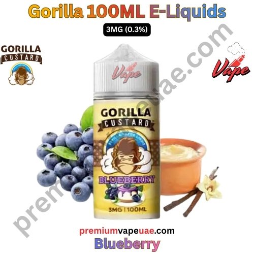Gorilla Premium 100ML E-Liquids Blueberry 3MG