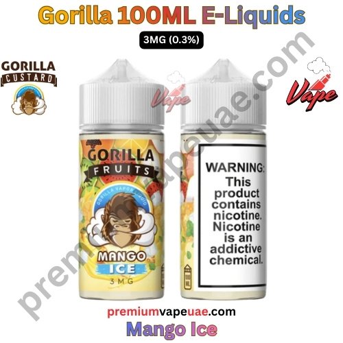 Gorilla Premium 100ML E-Liquids Mango Ice 3MG