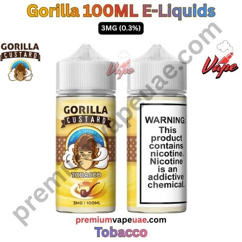 Gorilla Premium 100ML E-Liquids Tobacco 3MG