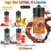 Isgo Bar 120ML E-Liquids All Flavors 3MG