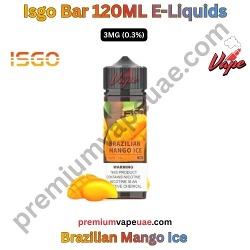 Isgo Bar 120ML E-Liquids Brazilian Mango Ice 3MG