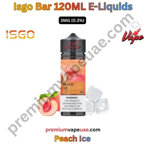 Isgo Bar 120ML E-Liquids Peach Ice 3MG