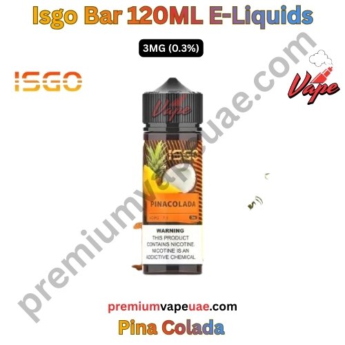 Isgo Bar 120ML E-Liquids Pina Colada 3MG