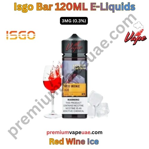 Isgo Bar 120ML E-Liquids Red Wine Ice 3MG