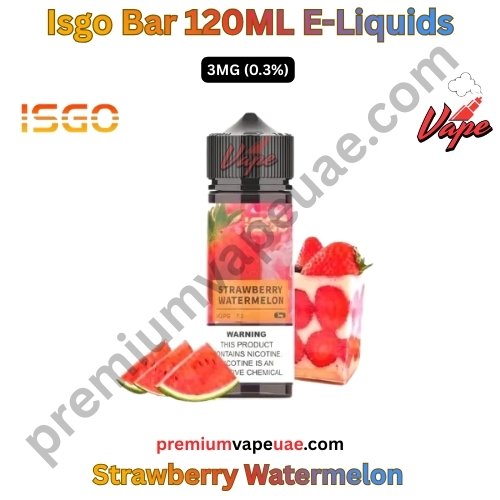 Isgo Bar 120ML E-Liquids Strawberry Watermelon 3MG